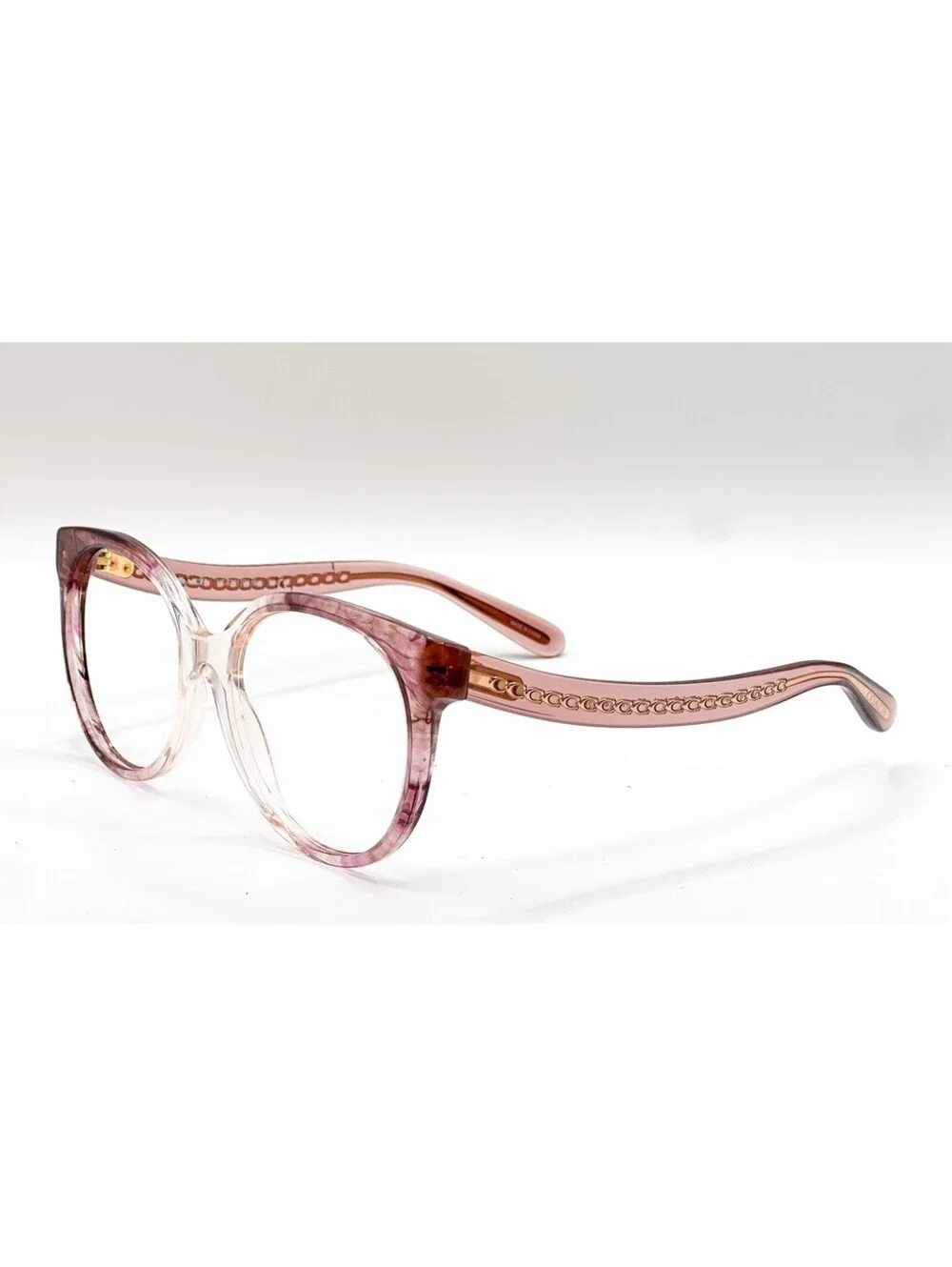 Coach HC 8321 5656U8 Transparent Pink Ombre Oval Eyeglass Frames 55-18-140